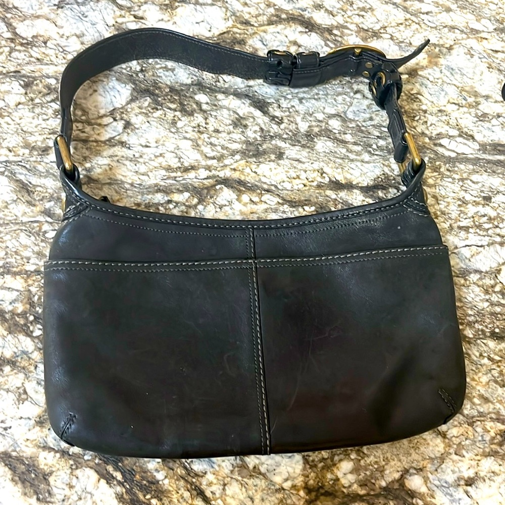 Bleecker Leather Hobo Handbag Shoulder Belt Plaid F0769-11416